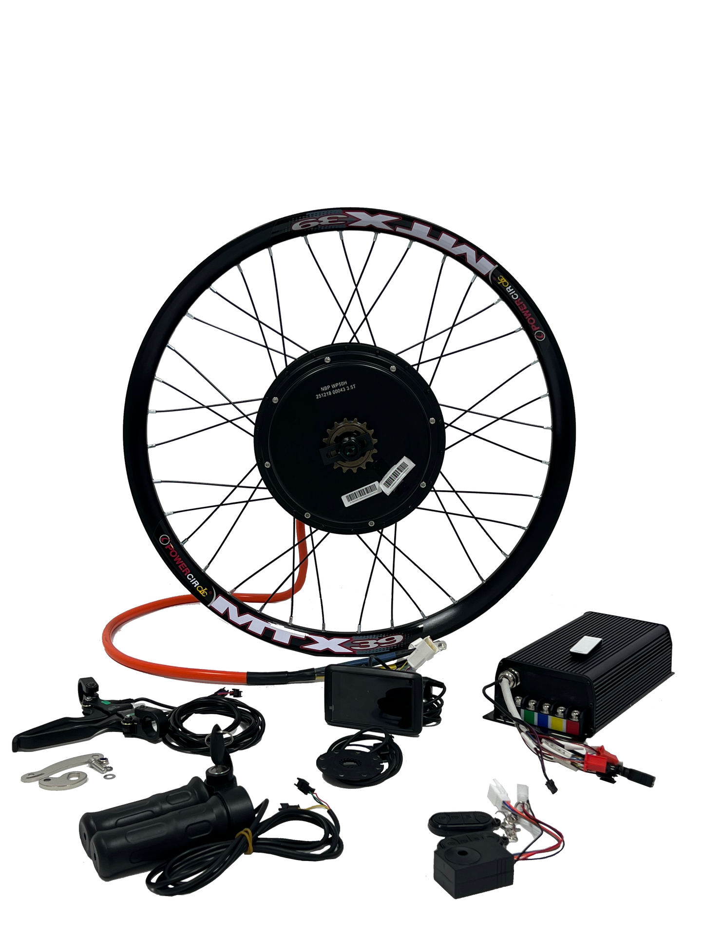 USA Stock:MTX Rim Rear QS 5000W 150-155mm 72V Ebike kit +100A Sabvoton Controller+UKC1 Color Dsiplay