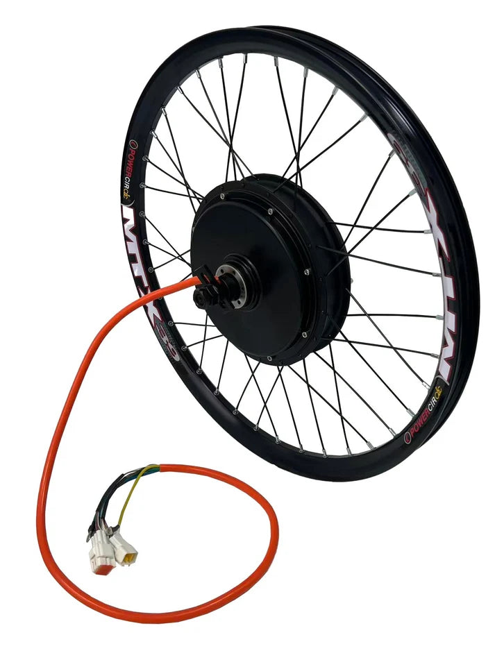 QS205 20inch/24inch/26inch/27.5inch/29inch/700C  150mm Dropout 3000W MTX Rim Ebike Rear Hub Motor Wheel  Single Speed Freewheel 3T/3.5T/4T/5T Winding For Choose ，80A Dual mode Controller +UKC1 Display Conversion Kit NBPower