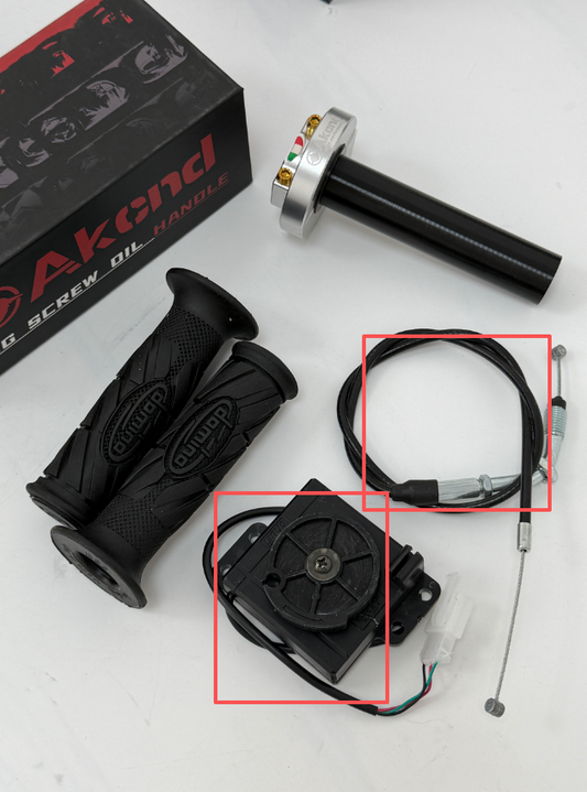 La tutaj Akcnd Ncy Gp Akcelilteniloj kun Kablolinio Unu Aro por Elektra Motorcikla Skotera Akcelilo