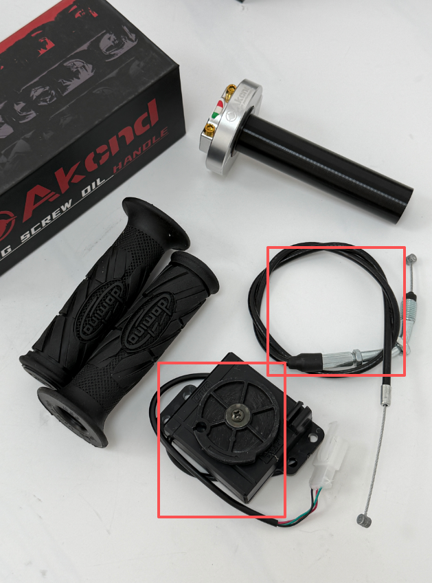 La tutaj Akcnd Ncy Gp Akcelilteniloj kun Kablolinio Unu Aro por Elektra Motorcikla Skotera Akcelilo