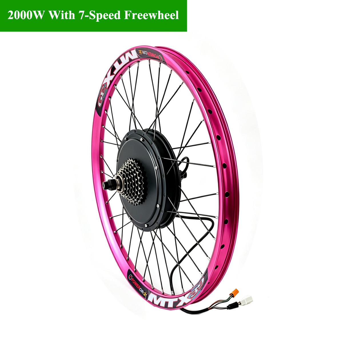 26inch/27.5inch/29Inch 135mm Dropout Blue/Pink/Purple/Red Strong Sun Ring MTX Rim 48V-72V 2000W  Hub MotorWheel  , 2000w Ebike Bicycle Electric Bike Hub Motor NBPower