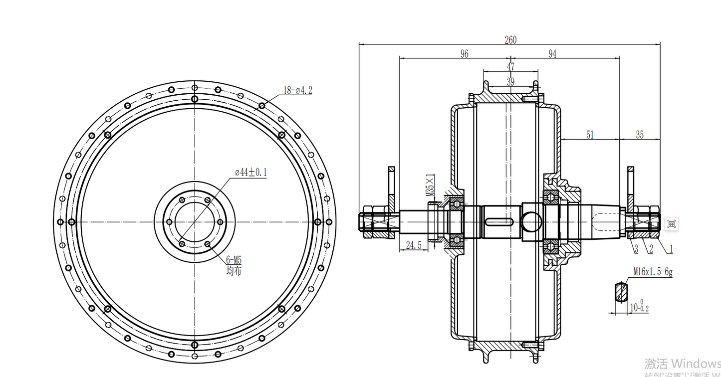 QS205 190mm Dropout 72V 5000W 50H V3 Electric Fat Bike 20*4.0/24*4.0/26*4.0 Motor Wheel Conversion Kit Sabvoton 100A,UKC1 plus,all waterproof system, available with 7-speed freewheel