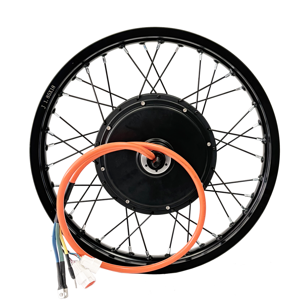 QS 18*1.85inch 150mm Dropout 5000W 3T/3.5T/4T/5T Torque For Choose Hub Motor Wheel With FarDriver ND72450 , DKD Diplay E‑bike Conversion Kit NBPower