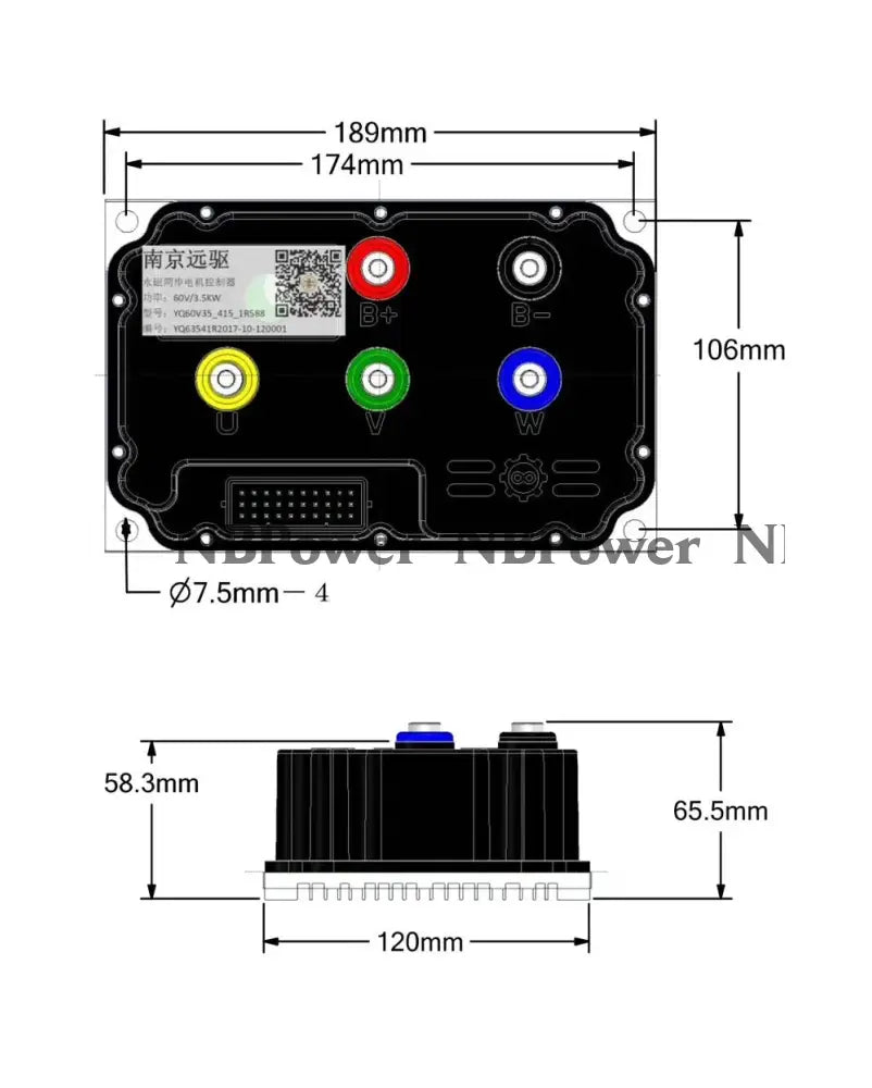 Fardriver Controller ND72530 ND84530 ND96530 Electric Scooter Moped BLDC PMSM Motor FOC Controller（Built-in-Bluetooth）