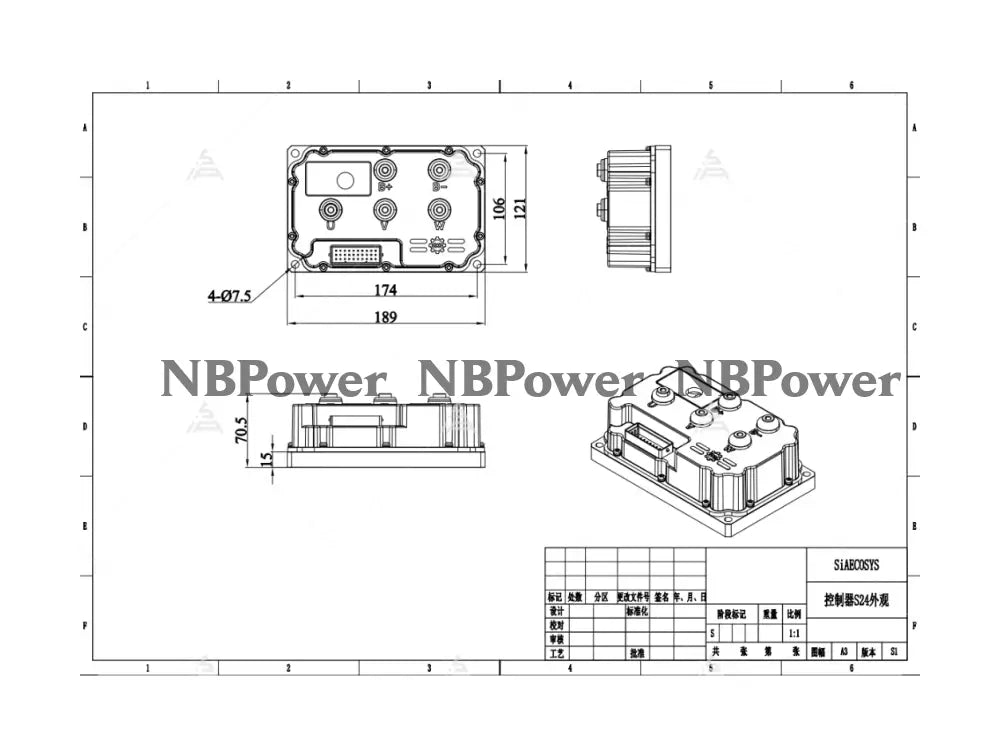 Fardriver ND72360 Encoder Sine Wave Fardriver Controller Motor Controller