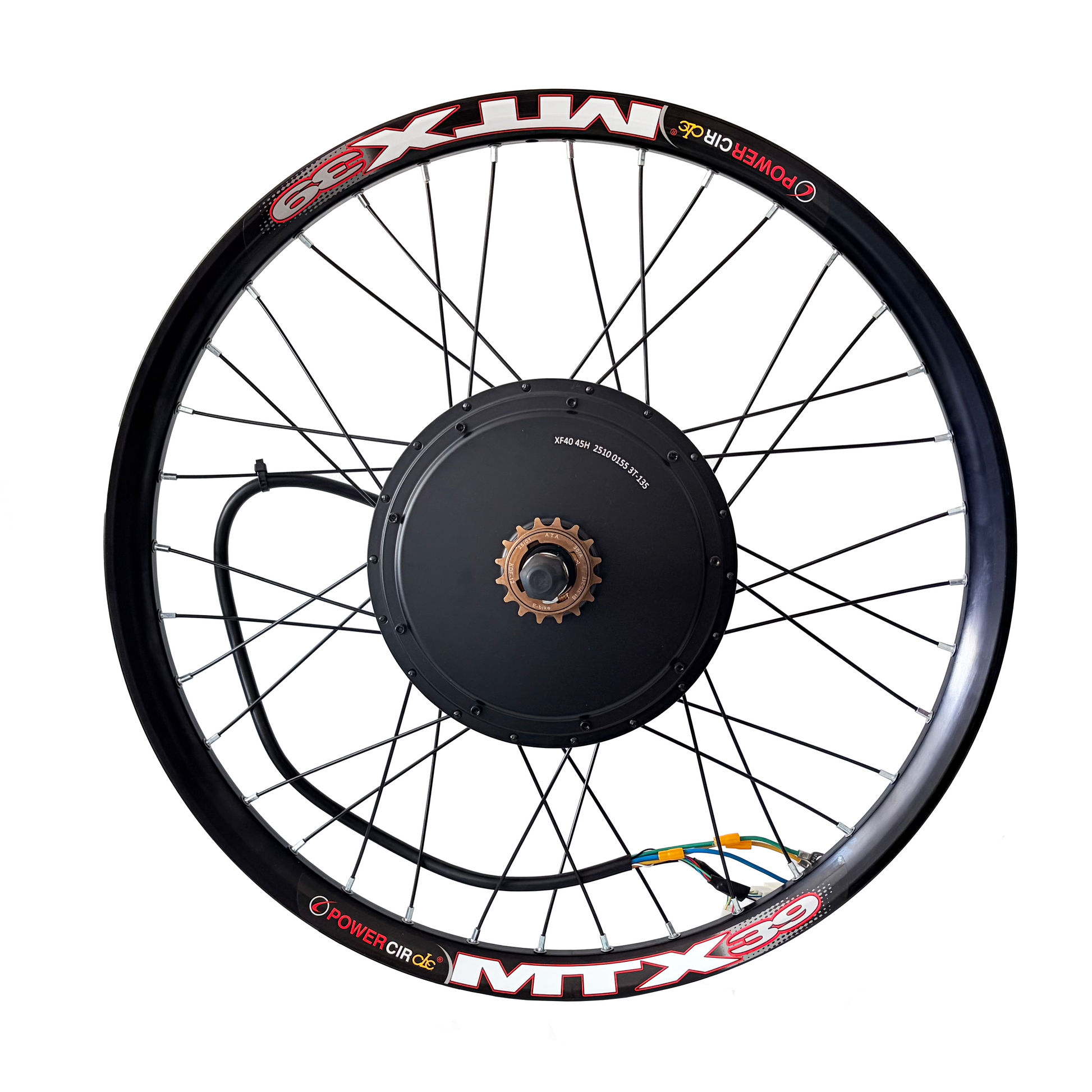 20inch/24inch/26inch/27.5inch/28inch/29inch/700C  135mm Dropout MXUS  Ebike Rear Hub Motor Wheel  Single Speed Freewheel 3T/4T/5T Winding For Choose ，80A Dual mode Controller +UKC1 Display Conversion Kit NBPower