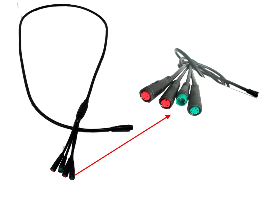 Llanta de 20/24/26*4.0 para neumáticos anchos con puntera trasera de 170-175 mm, motor de 5000 W + controlador Sabvoton de 100 A; pantalla a color UKC1, acelerador de puño con llave y kit de piezas con conectores impermeables