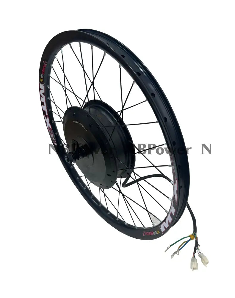 High Speed MXUS 72v 5000w 5k-turbo 3T Dual Hall 150mm Dropout Single Gear Electric Ebike Bicycle Hub Motor Wheel 26’’