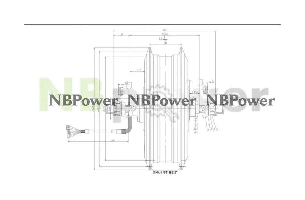 High Speed MXUS 72v 5000w 5k-turbo 3T Dual Hall 150mm Dropout Single Gear Electric Ebike Bicycle Hub Motor Wheel 26’’