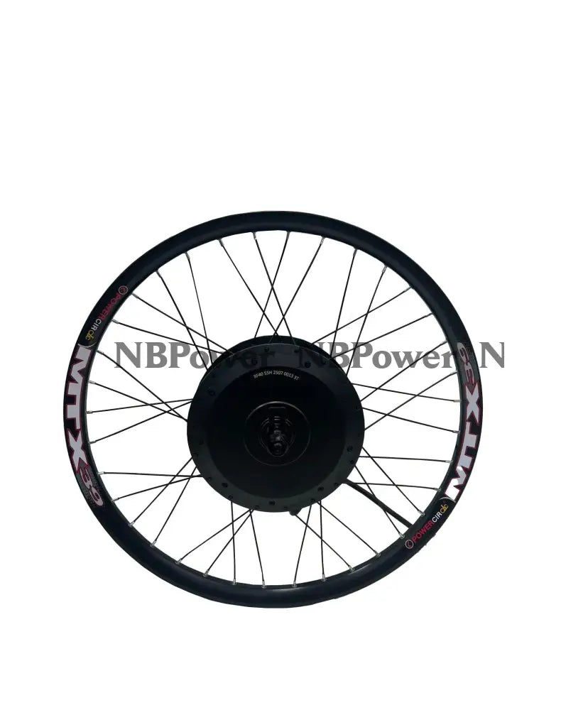 High Speed MXUS 72v 5000w 5k-turbo 3T Dual Hall 150mm Dropout Single Gear Electric Ebike Bicycle Hub Motor Wheel 26’’