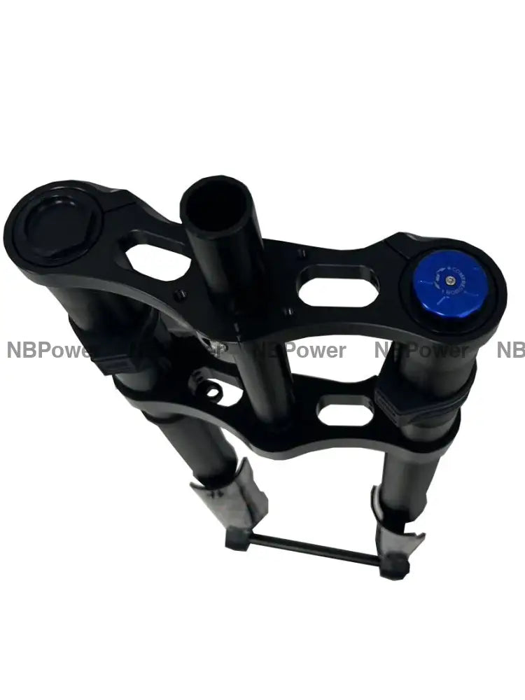 KKE 750MM Double Shoulder Inverted Front Fork 26/27.5 Inch for Snowy Fat Bike Straight Tube Oil Spring Suspension Disc