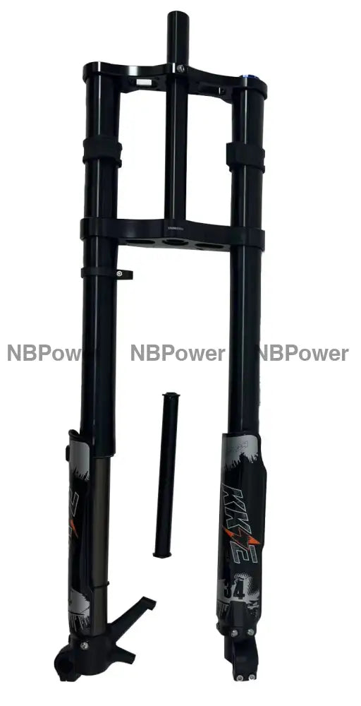 KKE 750MM Double Shoulder Inverted Front Fork 26/27.5 Inch for Snowy Fat Bike Straight Tube Oil Spring Suspension Disc