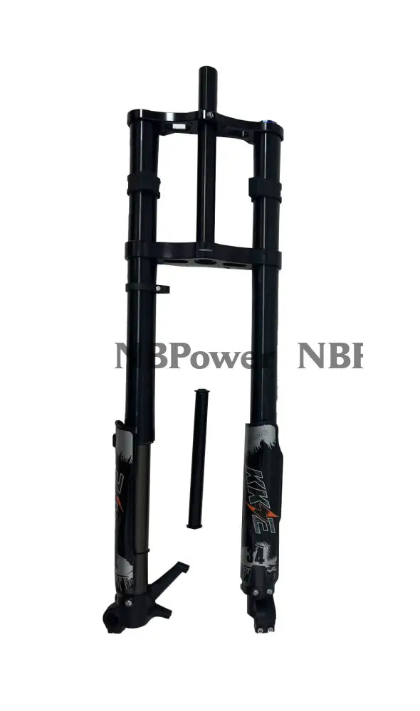 KKE 750MM Double Shoulder Inverted Front Fork 26/27.5 Inch for Snowy Fat Bike Straight Tube Oil Spring Suspension Disc