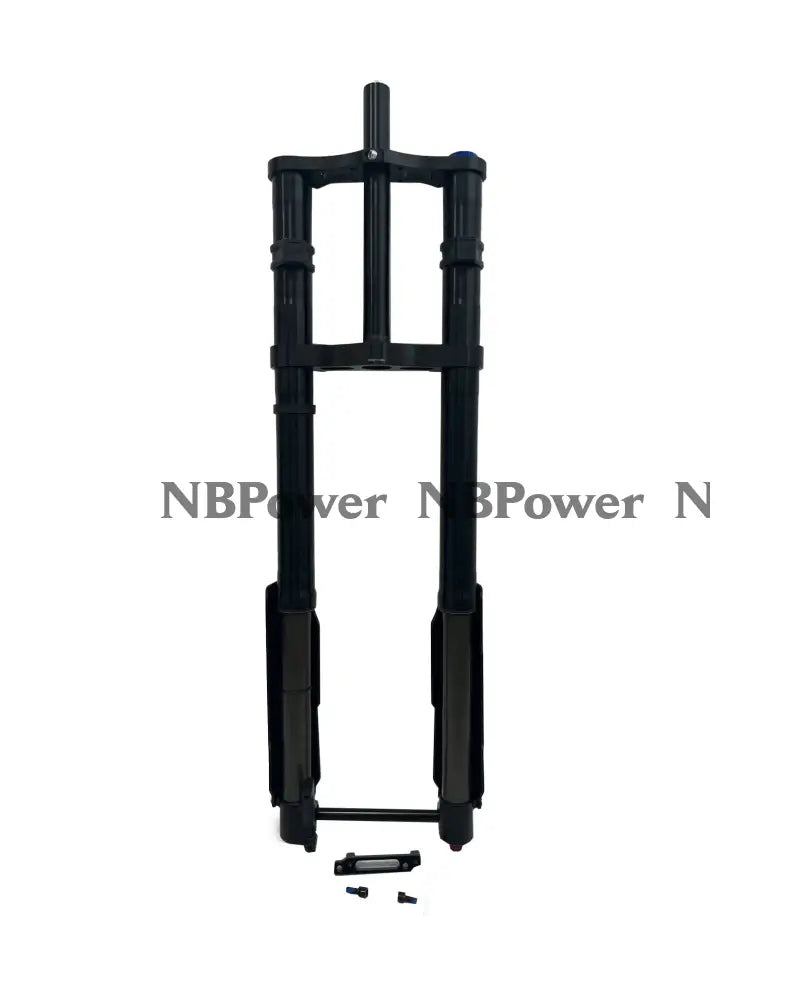 KKE 750MM Double Shoulder Inverted Front Fork 26/27.5 Inch for Snowy Fat Bike Straight Tube Oil Spring Suspension Disc