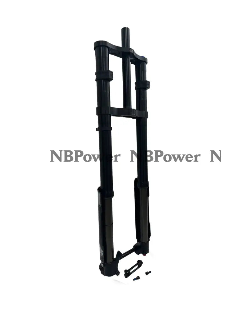 KKE 750MM Double Shoulder Inverted Front Fork 26/27.5 Inch for Snowy Fat Bike Straight Tube Oil Spring Suspension Disc