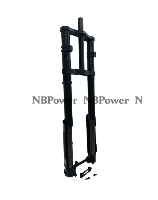 KKE 750MM Double Shoulder Inverted Front Fork 26/27.5 Inch for Snowy Fat Bike Straight Tube Oil Spring Suspension Disc