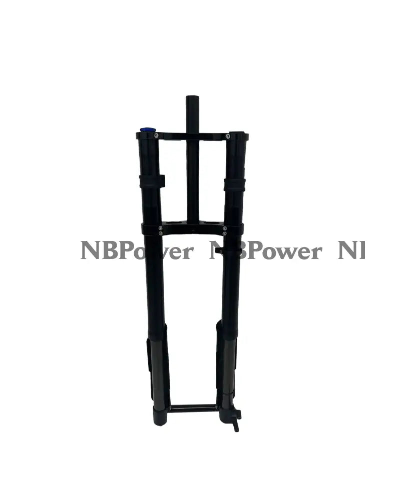 KKE 750MM Double Shoulder Inverted Front Fork 26/27.5 Inch for Snowy Fat Bike Straight Tube Oil Spring Suspension Disc