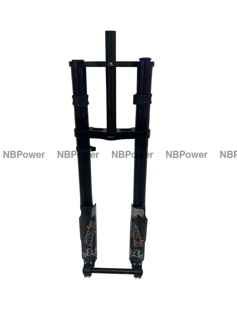 KKE 750MM Double Shoulder Inverted Front Fork 26/27.5 Inch for Snowy Fat Bike Straight Tube Oil Spring Suspension Disc