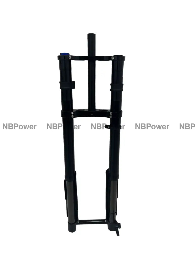 KKE 750MM Double Shoulder Inverted Front Fork 26/27.5 Inch for Snowy Fat Bike Straight Tube Oil Spring Suspension Disc