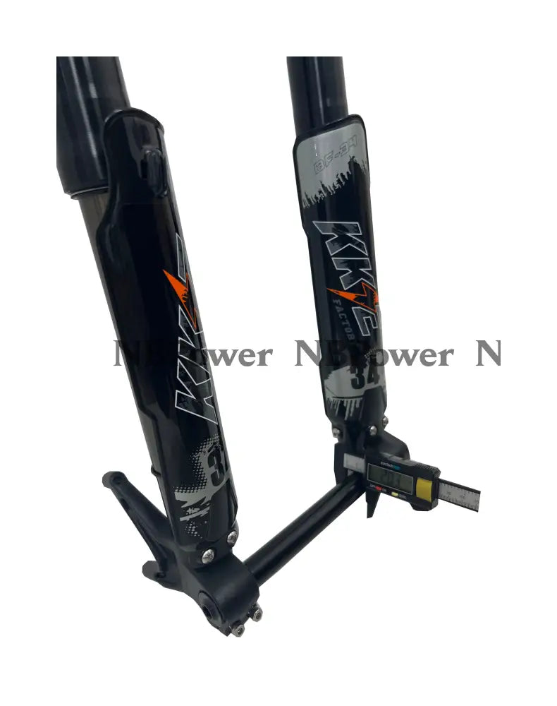 KKE 750MM Double Shoulder Inverted Front Fork 26/27.5 Inch for Snowy Fat Bike Straight Tube Oil Spring Suspension Disc