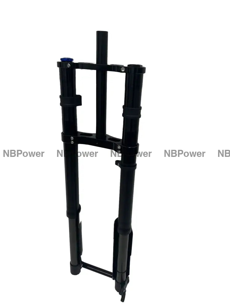 KKE 750MM Double Shoulder Inverted Front Fork 26/27.5 Inch for Snowy Fat Bike Straight Tube Oil Spring Suspension Disc