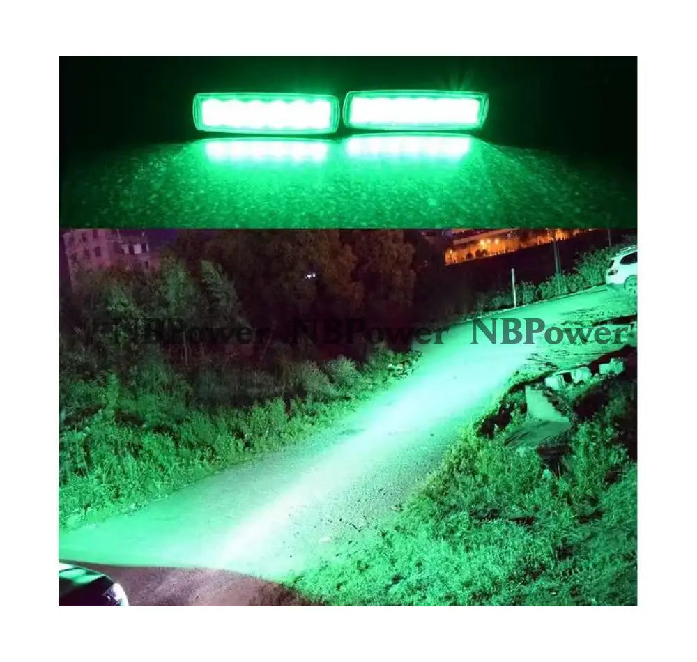 LED Lights Car Yellow Fog Spotlights Amber Bar 6 Inch for Motorcycles Boats Yachts Trucks Turn Signal Taillights