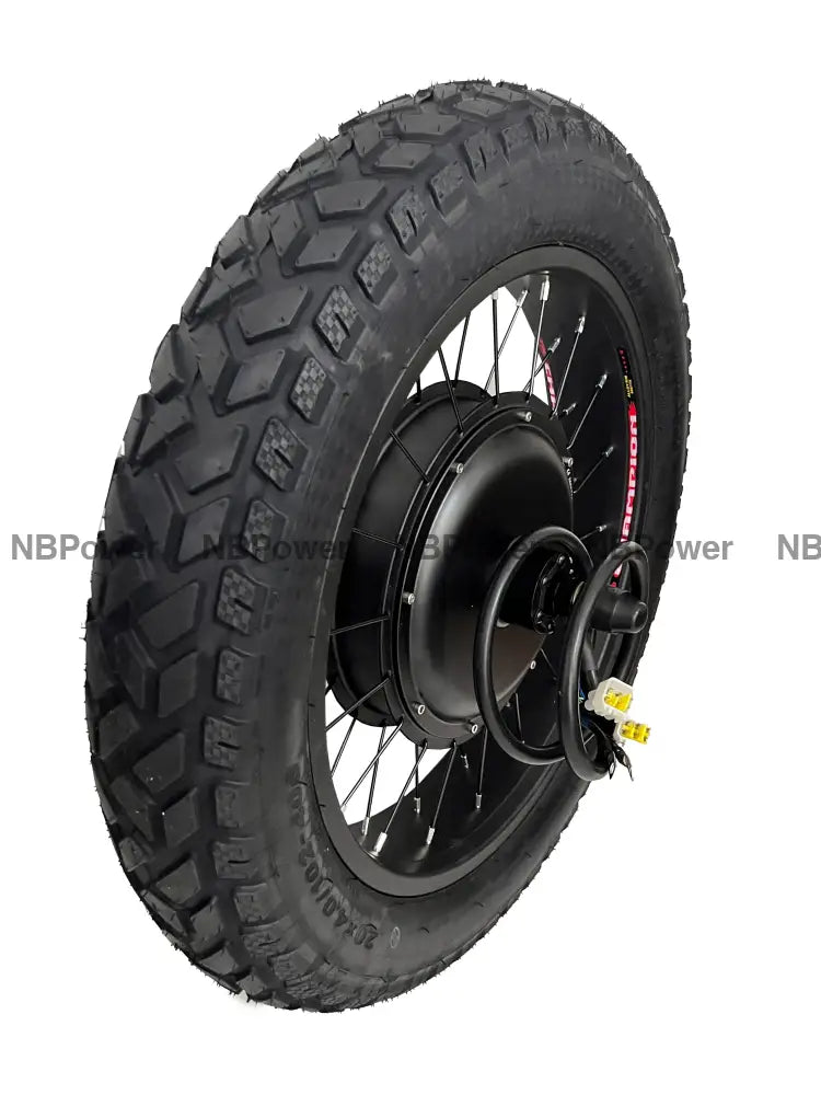 NBpower 20X4.0 170mm/190mm 72V 3000w Fat Bike Brushless Hub Motor wheel with High Quality Tire