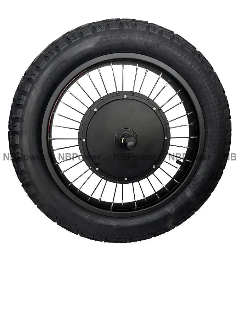 NBpower 20X4.0 170mm/190mm 72V 3000w Fat Bike Brushless Hub Motor wheel with High Quality Tire