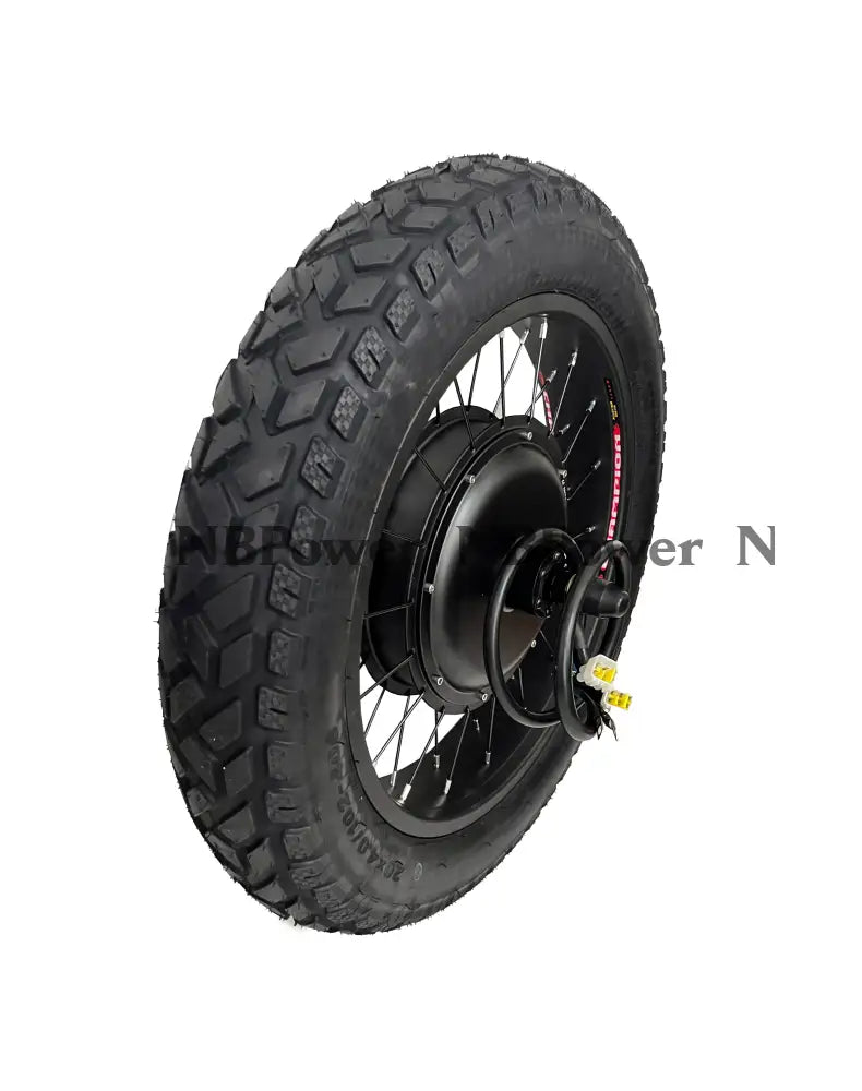NBpower 20X4.0 170mm/190mm 72V 3000w Fat Bike Brushless Hub Motor wheel with High Quality Tire