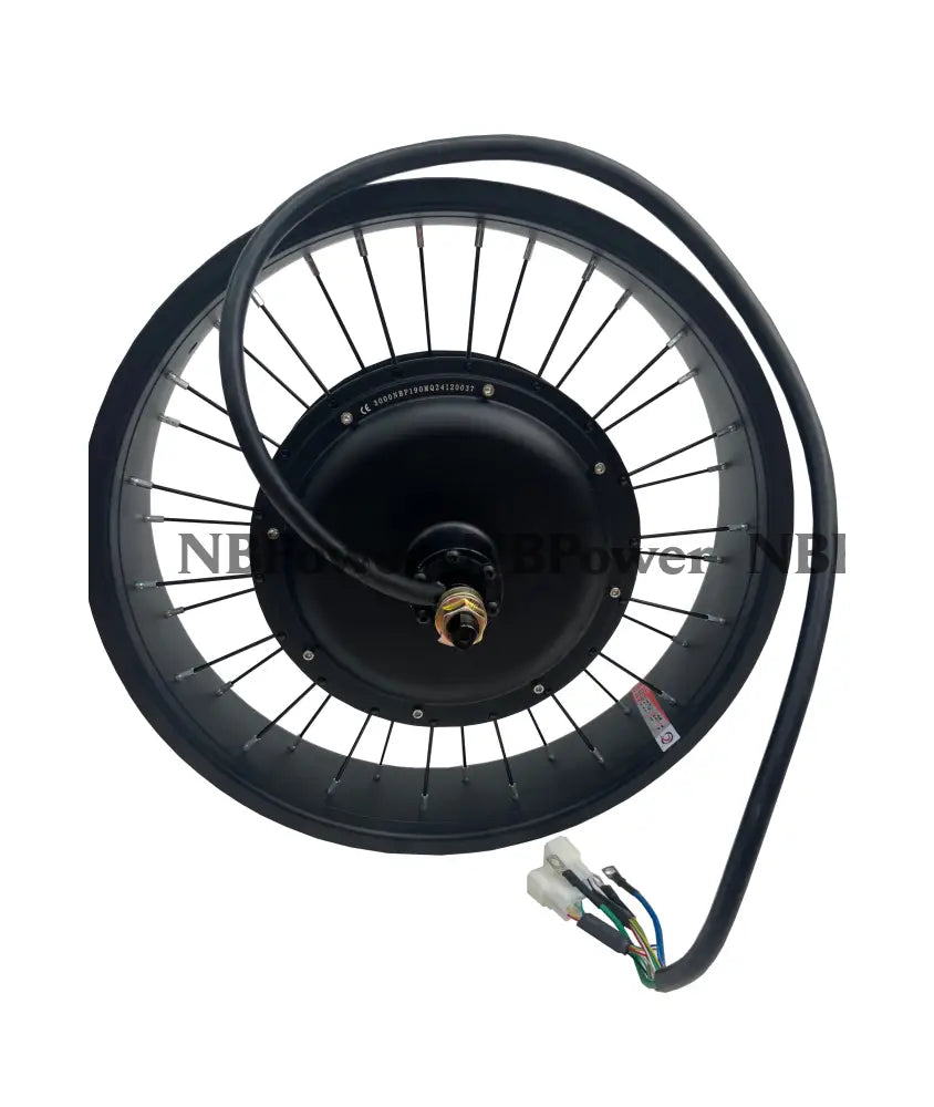 NBpower 20X4.0 190mm Dropout 72V 3000W Motor Wheel for Fat Bike Snow Bike