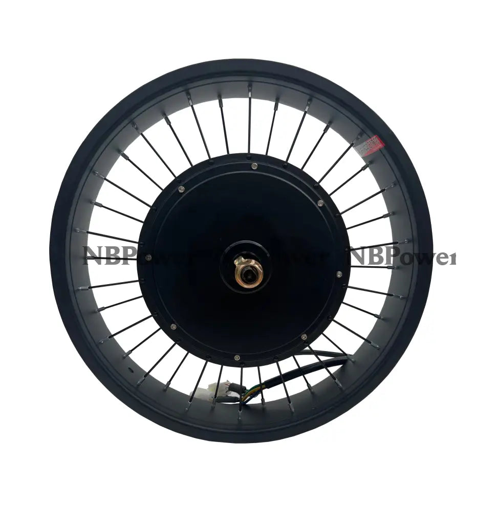 NBpower 20X4.0 190mm Dropout 72V 3000W Motor Wheel for Fat Bike Snow Bike