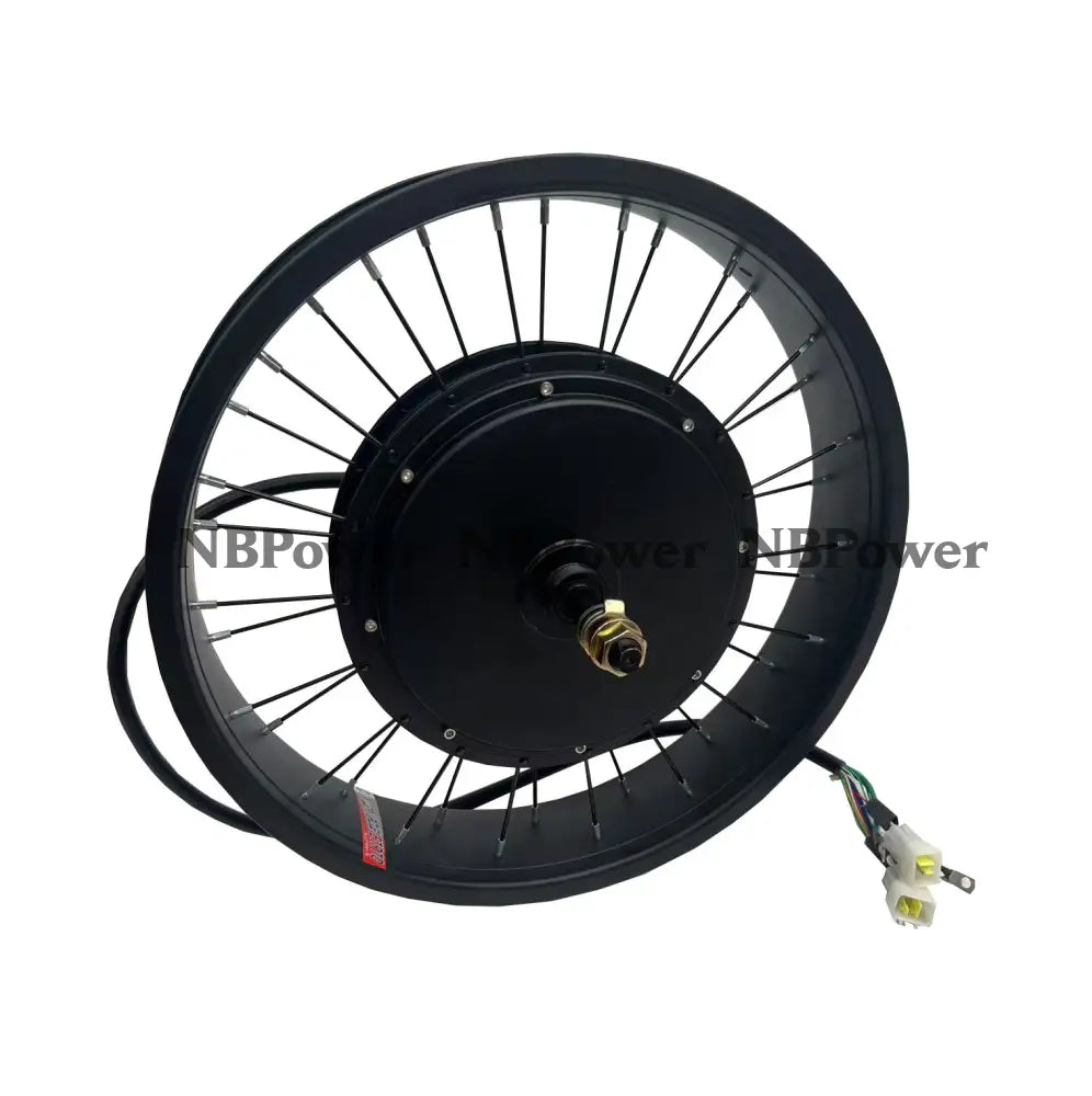 NBpower 20X4.0 190mm Dropout 72V 3000W Motor Wheel for Fat Bike Snow Bike