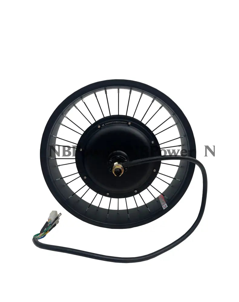 NBpower 20X4.0 190mm Dropout 72V 3000W Motor Wheel for Fat Bike Snow Bike