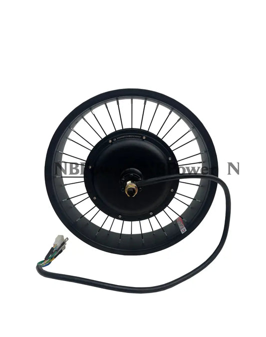 NBpower 20X4.0 190mm Dropout 72V 3000W Motor Wheel for Fat Bike Snow Bike