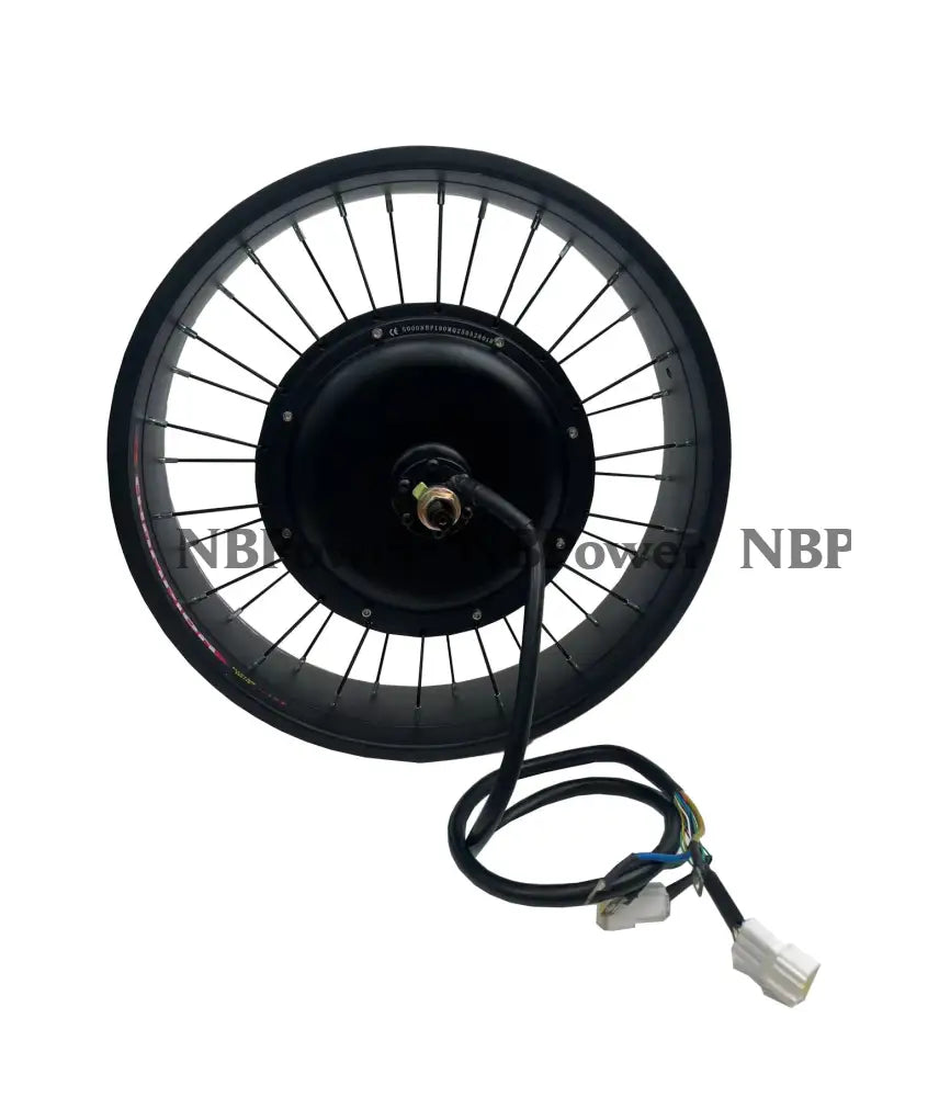 NBpower 20X4.0 190mm Dropout 72V 5000W Motor Wheel for Fat Bike Snow Bike