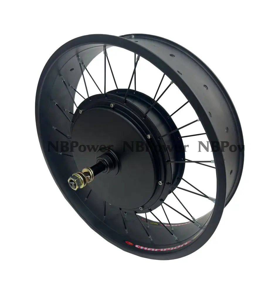 NBpower 20X4.0 190mm Dropout 72V 5000W Motor Wheel for Fat Bike Snow Bike