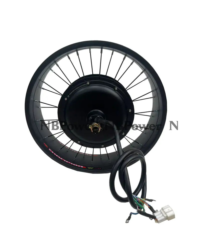 NBpower 20X4.0 190mm Dropout 72V 5000W Motor Wheel for Fat Bike Snow Bike