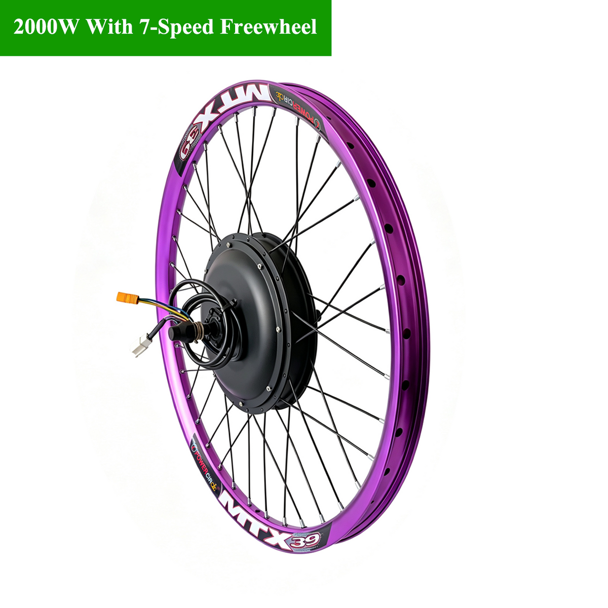 26inch/27.5inch/29Inch 135mm Dropout Blue/Pink/Purple/Red Strong Sun Ring MTX Rim 48V-72V 2000W  Hub MotorWheel  , 2000w Ebike Bicycle Electric Bike Hub Motor NBPower