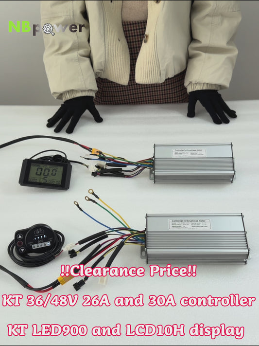 KT-Regilo 26A/30A+LED900/LCD10HD-ekrano, Por Elektrobicikla Nabo-Motora Kompleto