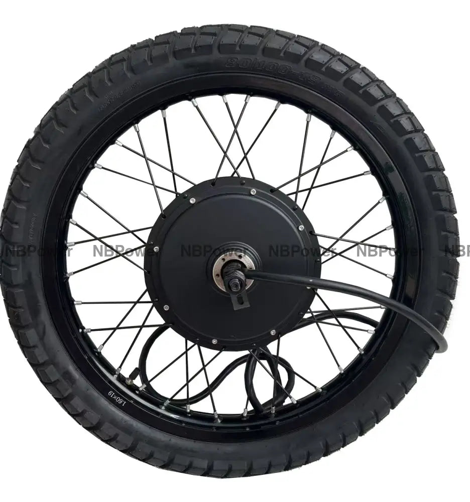 Promotion Price! 19*1.6 DELFAST QS205 5000W 3.5T 150mm Dropout Hub Motor Wheel Motorcycle Wheel with 80/100-19 Street