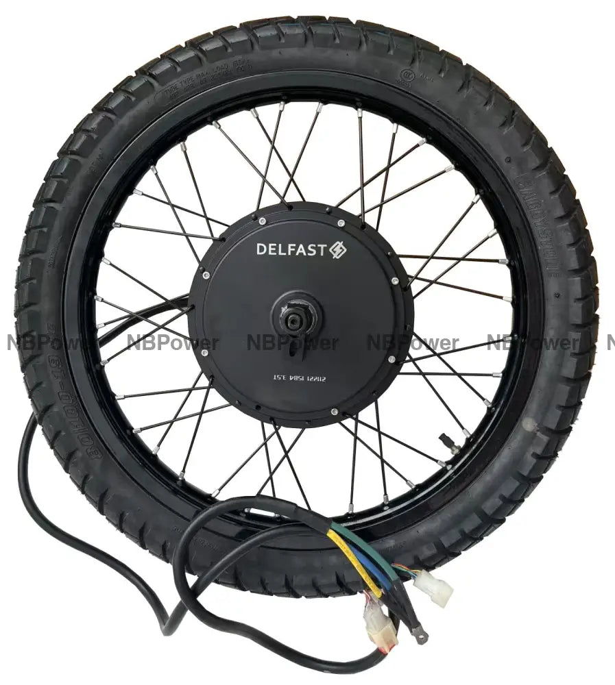 Promotion Price! 19*1.6 DELFAST QS205 5000W 3.5T 150mm Dropout Hub Motor Wheel Motorcycle Wheel with 80/100-19 Street