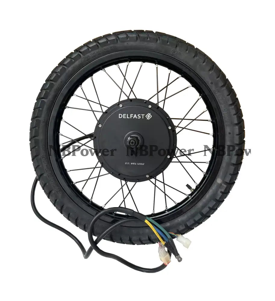 Promotion Price! 19*1.6 DELFAST QS205 5000W 3.5T 150mm Dropout Hub Motor Wheel Motorcycle Wheel with 80/100-19 Street