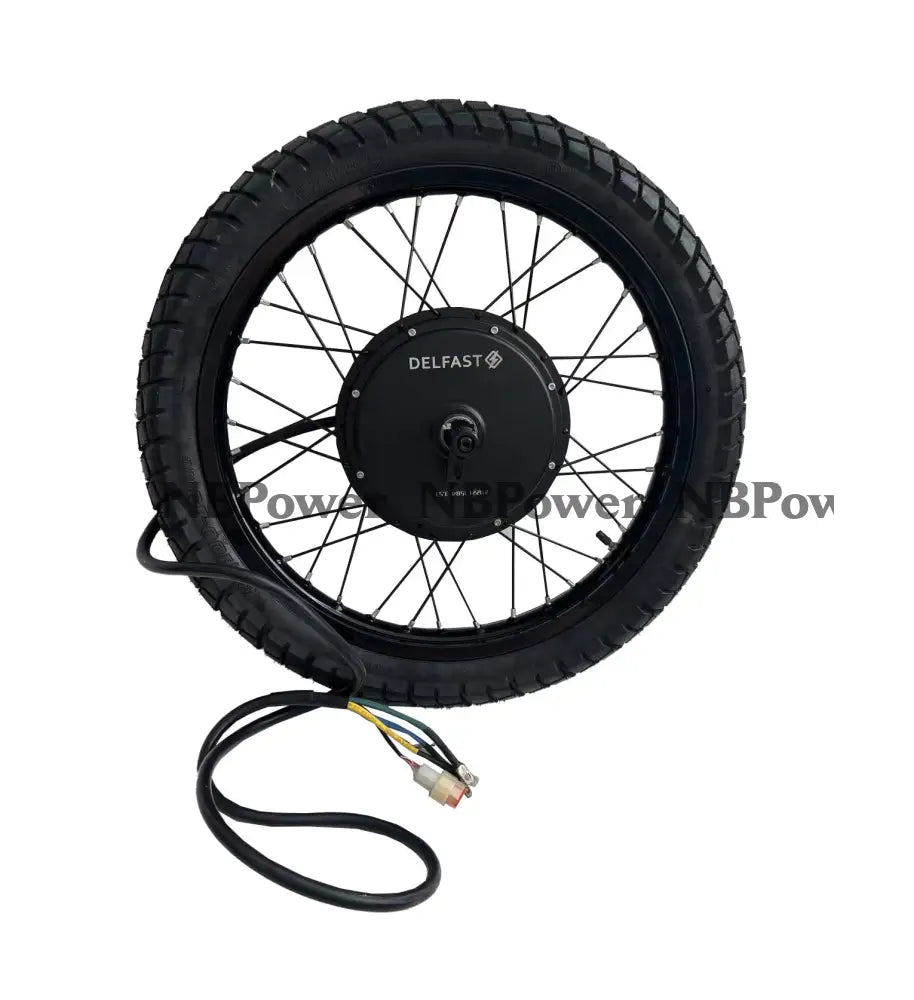 Promotion Price! 19*1.6 DELFAST QS205 5000W 3.5T 150mm Dropout Hub Motor Wheel Motorcycle Wheel with 80/100-19 Street
