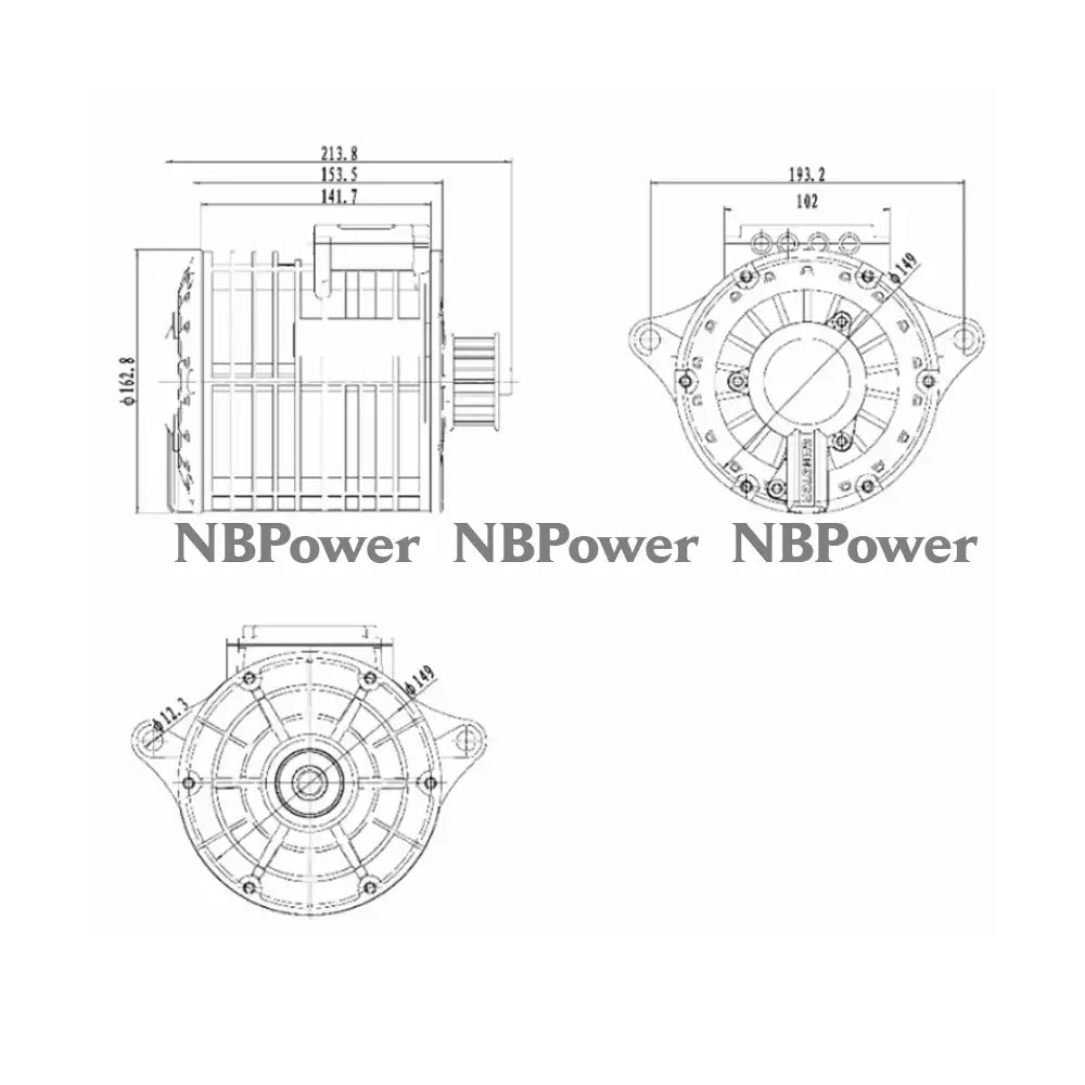 QS MOTOR 138 70H 3000W Rated 10KW Peak Power Mid Drive Motor for Motorcycle and Dirt Bike Electric Motor