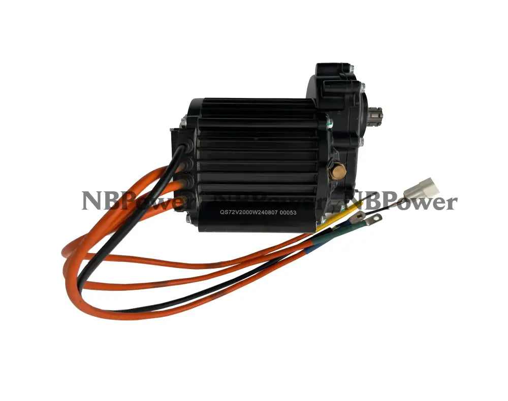 QS Motor QS120 60H 2000W V3 72V Mid Drive Motor with Gearbox for Electric Motorcycle Electric Bike Components
