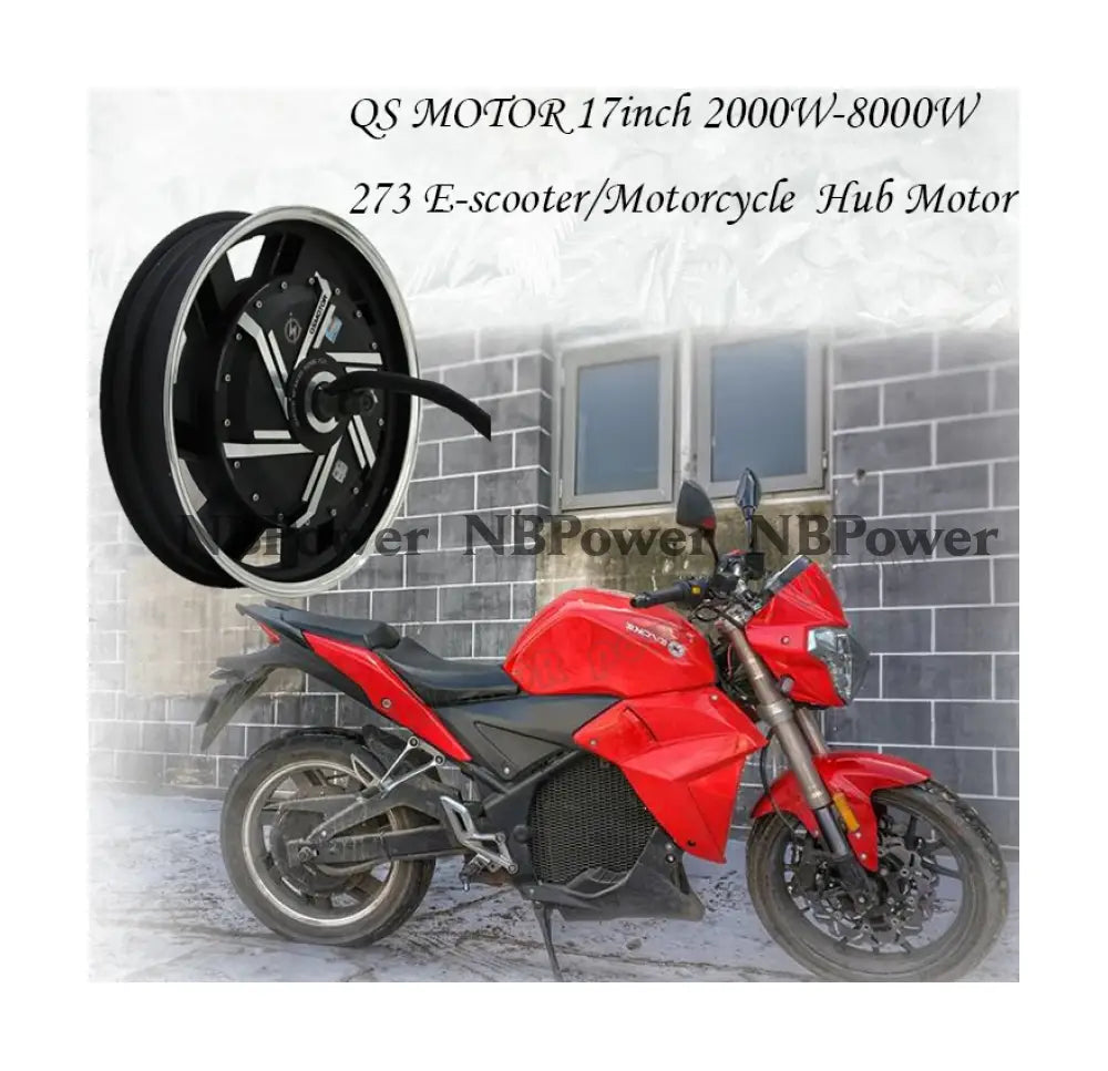 QS273 17*3.5inch 6000W Electric Motorcycle Hub Motor Motor
