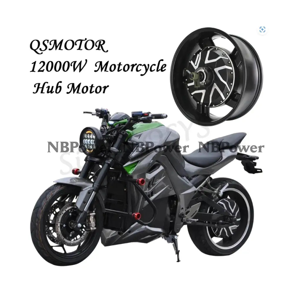 QS273 17×6.0inch 10000W V4 140kph Motorcycle hub Motor Motor