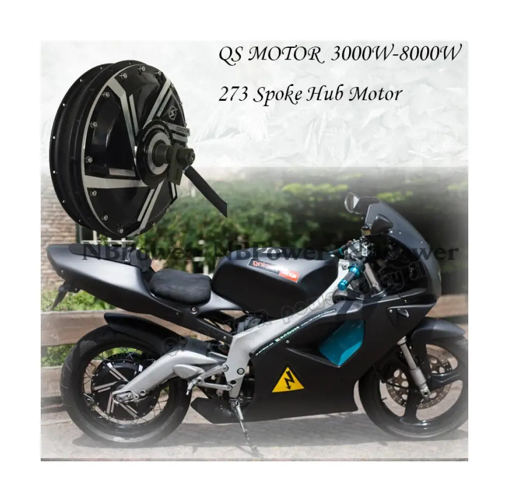 QS273 Electric Motorcycle Type 72V 4000W V3 Spoke Hub Motor