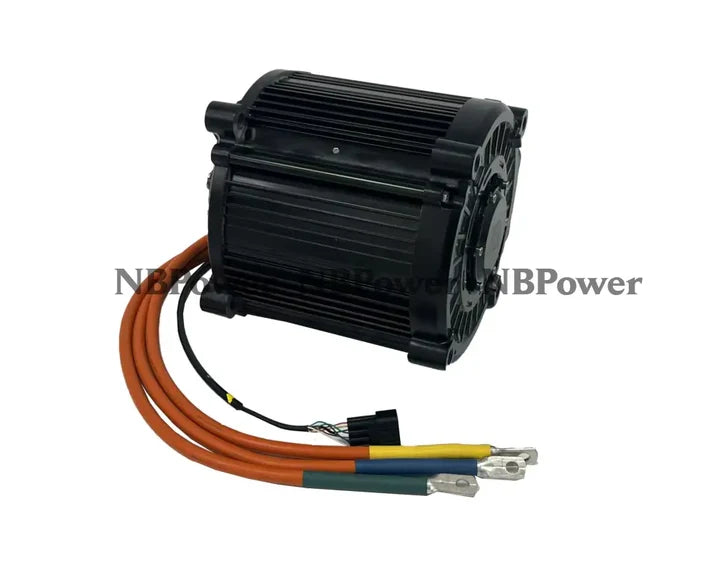 QS180  90H 8000W PMSM Mid Drive Motor Encoder Magenetic Mid Motor Kit 72V with FarDriver ND72850B Controller , TFT Display and Throttle Convention Kit For Electric Bike NBPower