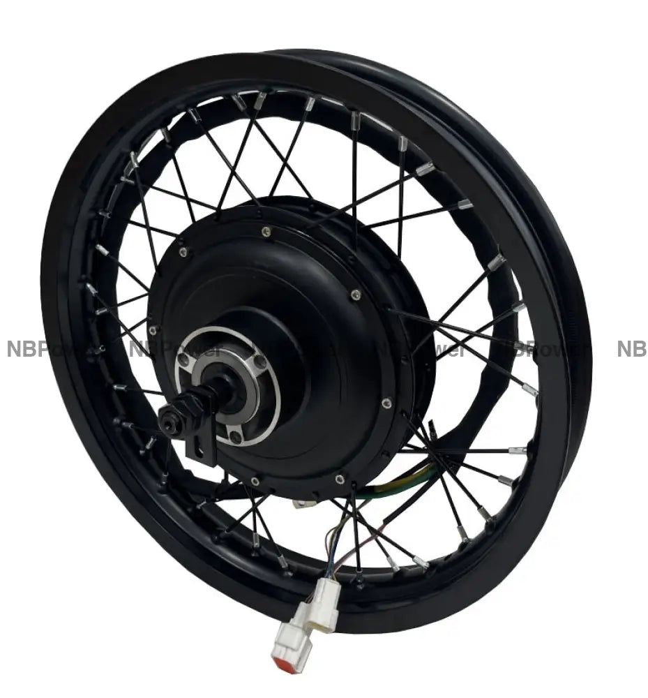 Rear 200mm dropout 3.5T high speed QS 5000W motorwheel with spokes ;17*2.15 motorcycle rim QS 5000W motorwheel Motor